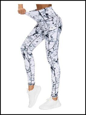 High Waist Yoga Pants Tummy Control Workout Leggings with Pockets